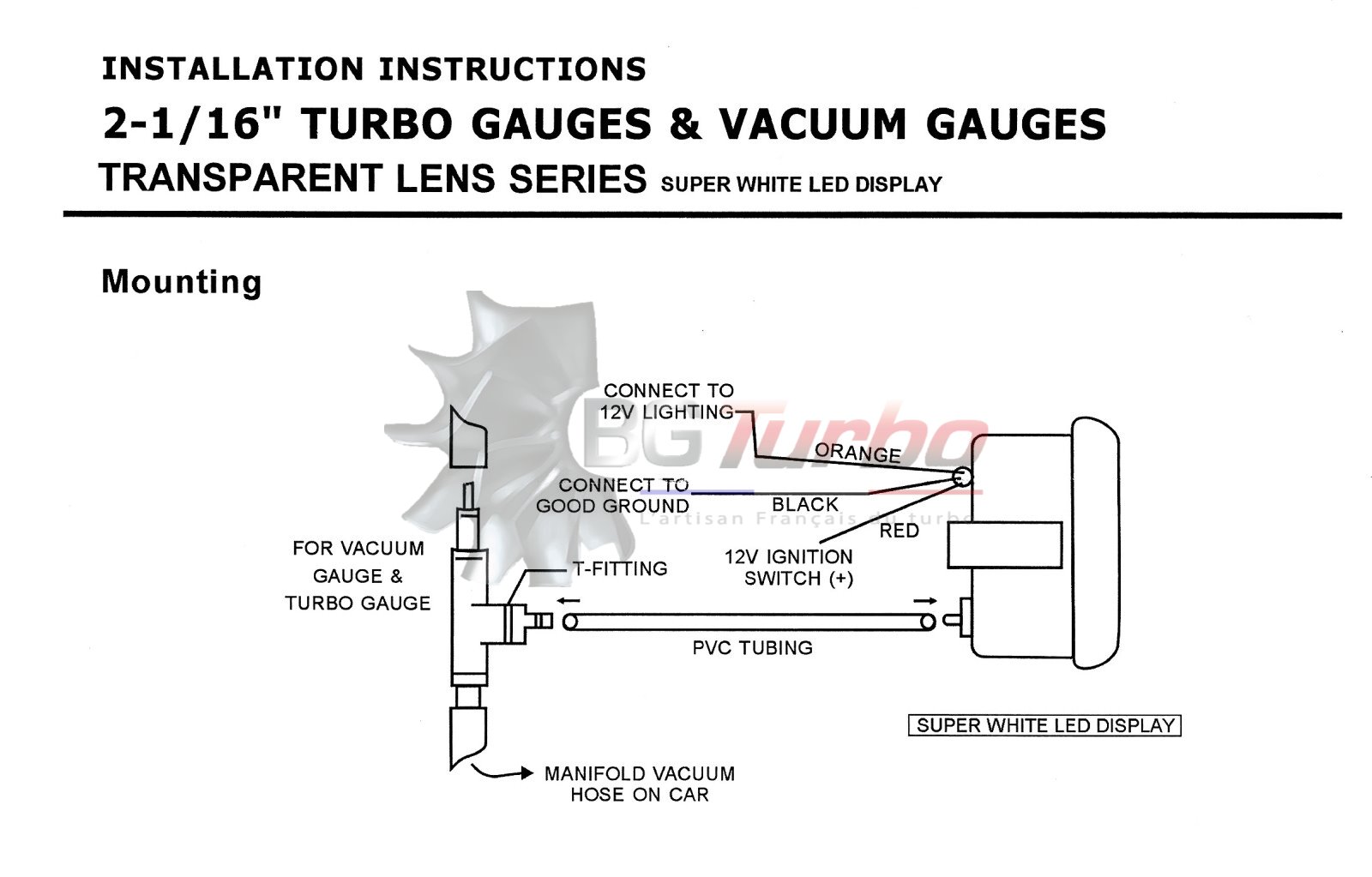 PIECES DETACHEES - NEUF - ACCESSOIRES - MECHANICAL BOOST GAUGE (BAR) - 773326-0002 - Various
